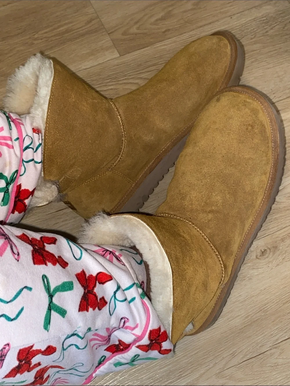 Koolaburra By UGG Chestnut Suede Ankle Boots